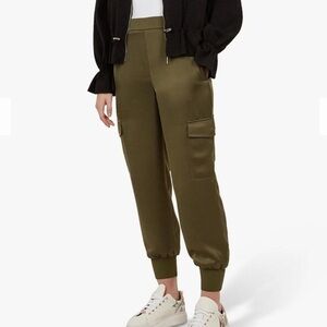 Olive Green Cargo Jogger Pants